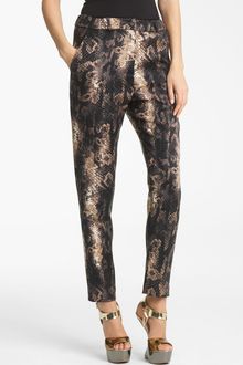 Yigal Azrouel Python Print Stretch Wool Pants - Lyst