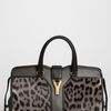 Yves Saint Laurent Cabas Chyc Medium Calf Hair Satchel in Gray (anthracite leopard) - Lyst