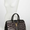 Yves Saint Laurent Cabas Chyc Medium Calf Hair Satchel in Gray (anthracite leopard) - Lyst