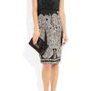 Alberta Ferretti Sequined Tulle Top in Black - Lyst