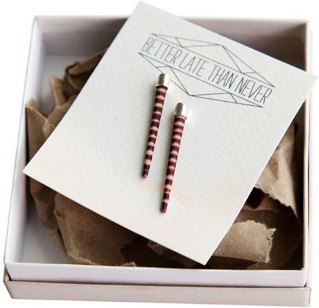 Better Late Than Never Ocean Quill Studs in Orange (ocean) - Lyst