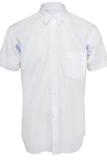 Comme Des Garçons Cut Out Short Sleeved Shirt White - Lyst