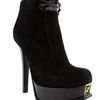 Fendi Fendista Black Suede Bootie in Black - Lyst