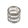 Fortune Favors The Brave Braided Cage Ring in Silver - Lyst