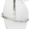Giuseppe Zanotti Crystalembellished Twill Tbar Sandals in White - Lyst