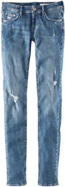 H&M Skinny Low Jeans - Lyst