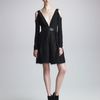 J. Mendel Longsleeve Plungingneckline Dress in Black - Lyst