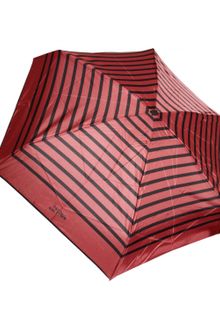 Jean Paul Gaultier Striped Folding Umbrella Redblack - Lyst
