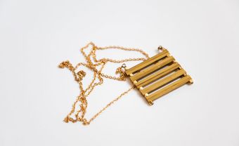 Laura Lombardi Brass Ladder Necklace - Lyst