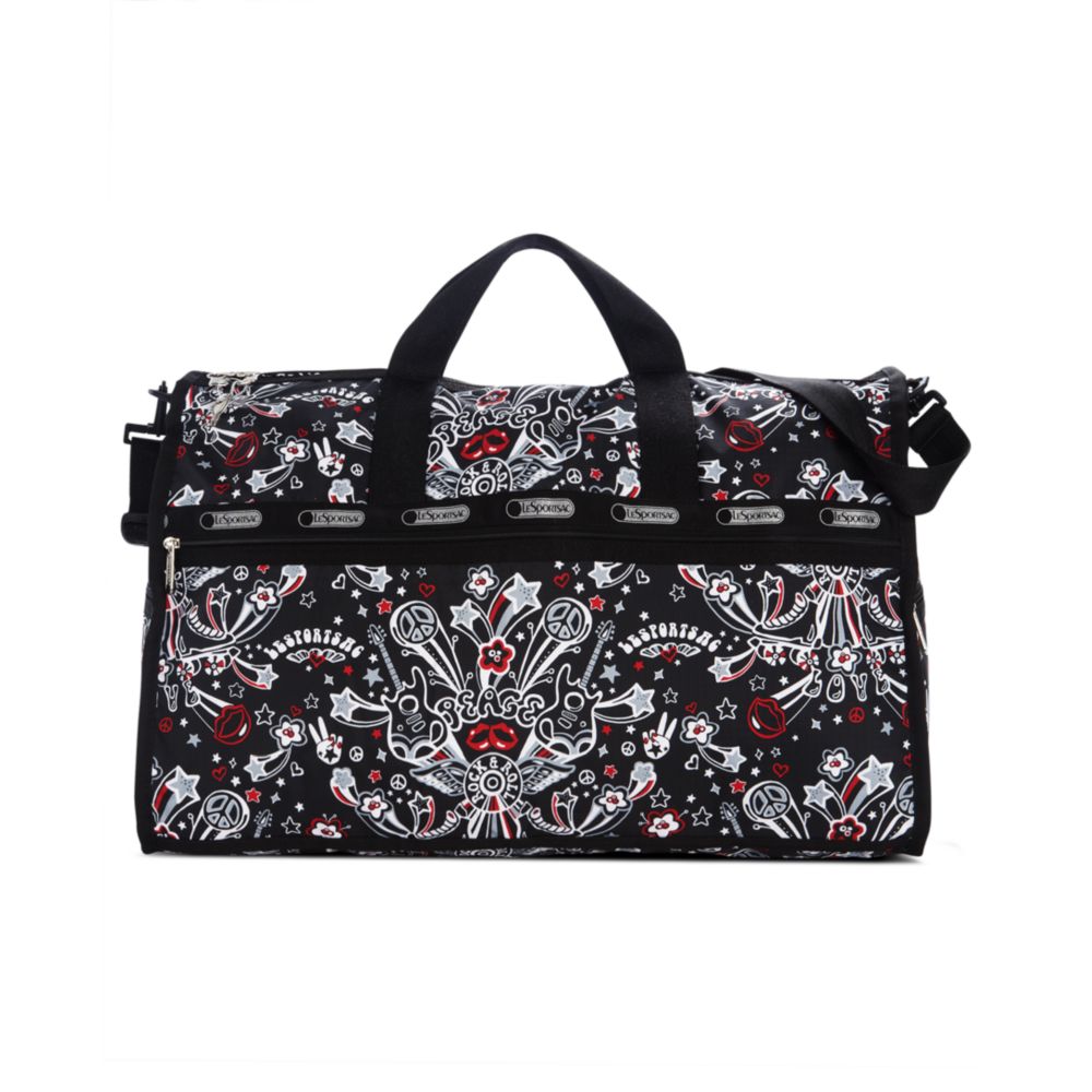 Lesportsac Large Weekender Bag in Black (let's rock) Lyst