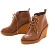 Marc By Marc Jacobs Classic Lace Up Wedge Booties in Brown (camel) - Lyst