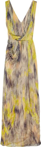 Matthew Williamson Printed Silkchiffon Gown in Multicolor (multicolored) - Lyst