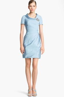 Oscar de la Renta Silk Faille Dress - Lyst