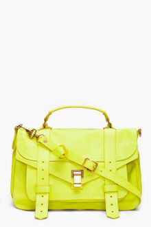 Proenza Schouler Ps1 Medium Lime Satchel - Lyst