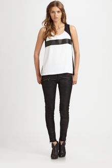 Rag & Bone Stretch Leather Jeans - Lyst