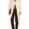 Roland Mouret Textured Wool and Silk Coat in Beige (cream) - Lyst