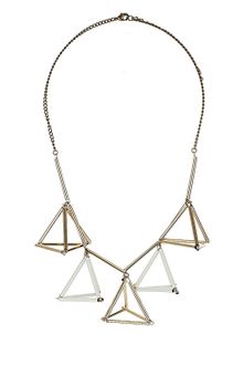 Topshop Geo Triangle Collar - Lyst
