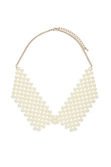 Topshop Pearl Point Collar - Lyst