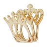 Topshop Multi Crown Ring in Gold - Lyst
