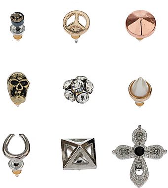 Topshop Skull and Cross Stud Multi Pack - Lyst