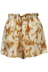 Topshop Camo Silk Shorts By Boutique