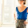 Tucker Blue Flute Tank in Blue - Lyst