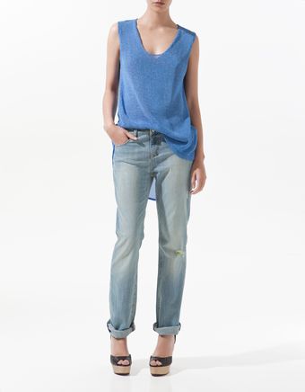 Zara Waistcoat with Chiffon Back - Lyst