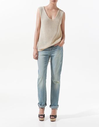 Zara Waist coat with Chiffon Back - Lyst