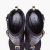 Alexander Mcqueen Black Stirrup Buckle Boot in Black - Lyst
