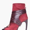 Alexander Mcqueen Oxblood Stirrup Buckle Boot in Red (oxblood) - Lyst