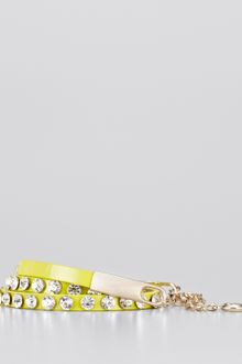Ann Taylor Bejeweled Skinny Patent Leather Belt - Lyst