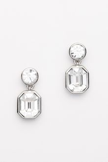 Ann Taylor Crystal Cluster Drop Earrings - Lyst