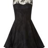 Ax Paris Ax Paris Sleeveless Lace Dress in Black - Lyst