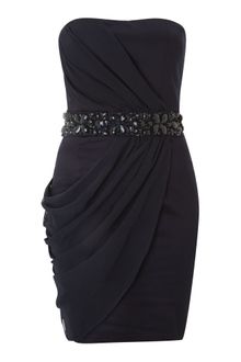 Ax Paris Ax Paris Jewelled Strapless Dress - Lyst