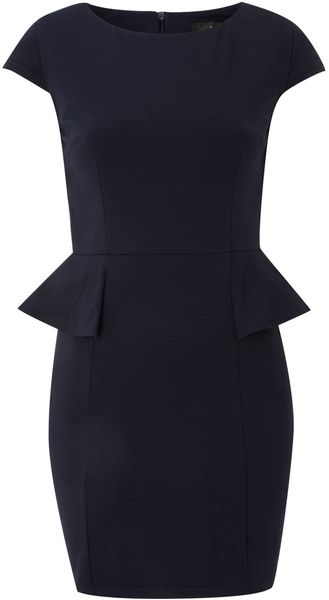 Ax Paris Ax Paris Peplum Cap Sleeve Dress - Lyst