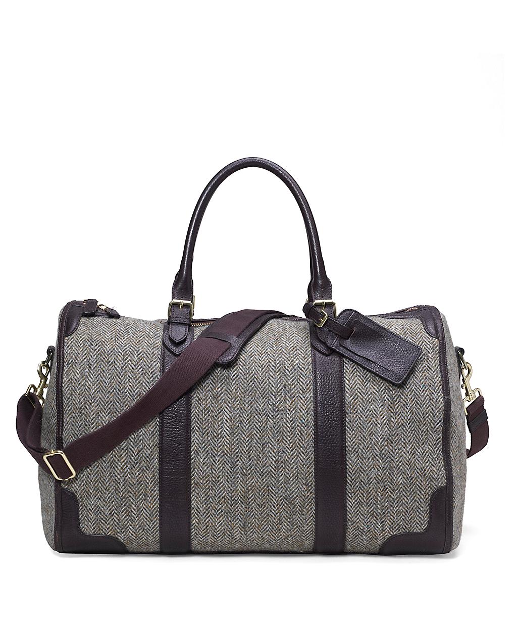 Brooks Brothers Tweed Duffle Bag in Gray for Men (brown) Lyst