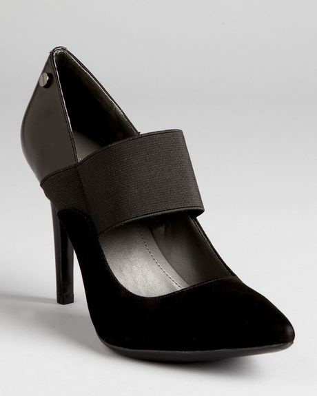 pumps with elastic straps