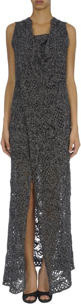 Missoni Long Dress in Black - Lyst