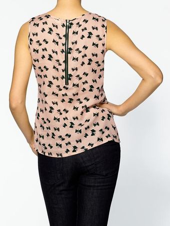 Tulle Bow Blouse - Lyst