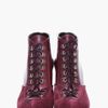 Yves Saint Laurent Oxblood Leather Amarena Wedge Boots in Red (oxblood) - Lyst