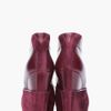 Yves Saint Laurent Oxblood Leather Amarena Wedge Boots in Red (oxblood) - Lyst