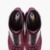 Yves Saint Laurent Oxblood Leather Amarena Wedge Boots in Red (oxblood) - Lyst