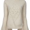 Alexander Mcqueen Patchworkknit Sweater in Gray (cream) - Lyst