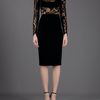 Emilio Pucci Lace Panel Dress in Black - Lyst