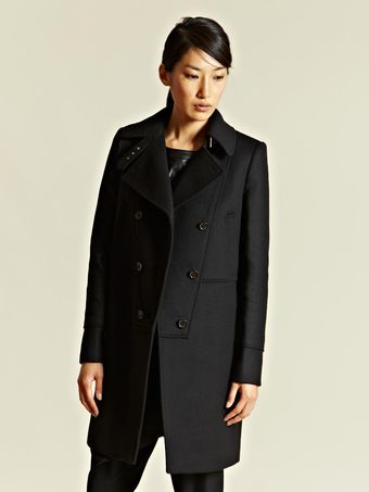 Givenchy Womens Angora Blend Manteau Coat - Lyst