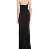 Halston Heritage Twist Front Halter Gown in Black - Lyst