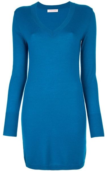 Matthew Williamson Sweater Dess in Blue - Lyst