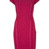 Mcq By Alexander Mcqueen Textured Knit Dress in Purple (magenta) - Lyst