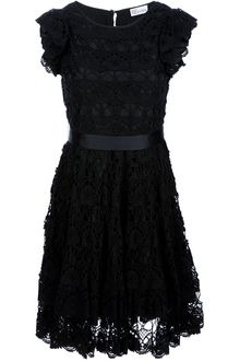 RED Valentino Crochet Sash Dress - Lyst