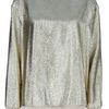 Stella Mccartney Metallic Sweater in Silver (champagne) - Lyst
